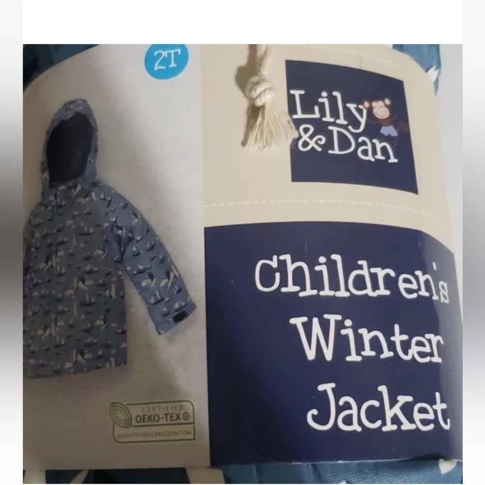 Lily & Dan children's Winter Jacket coat - Size 2T New ski